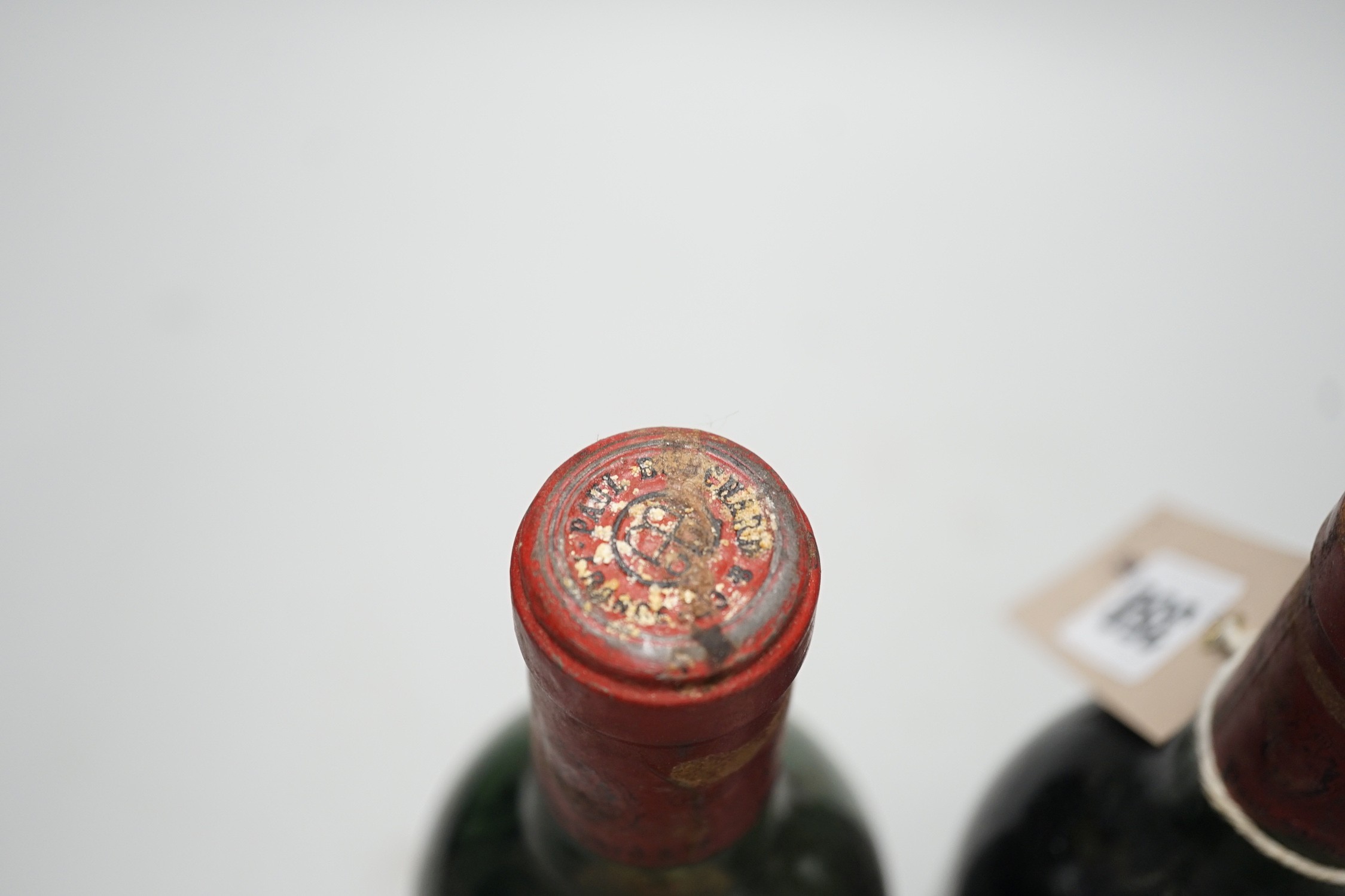 Two bottles of 1967 St Emilion